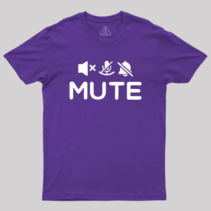 Mute Humour Geek T-Shirt - Image 6