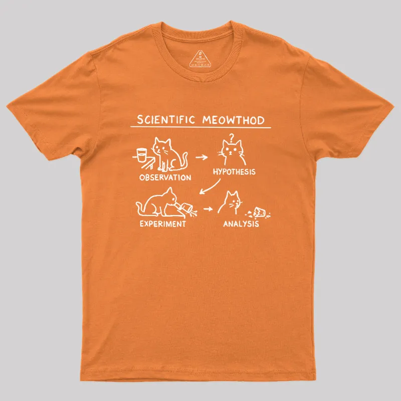 Scientific Meowthod Geek T-Shirt - Image 7