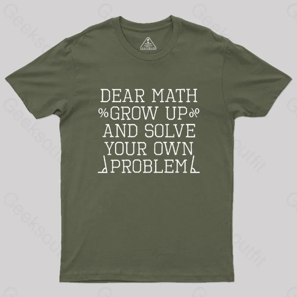 dear math Geek T-Shirt - Image 4