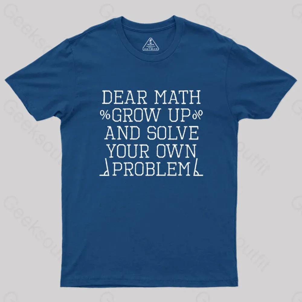 dear math Geek T-Shirt - Image 3