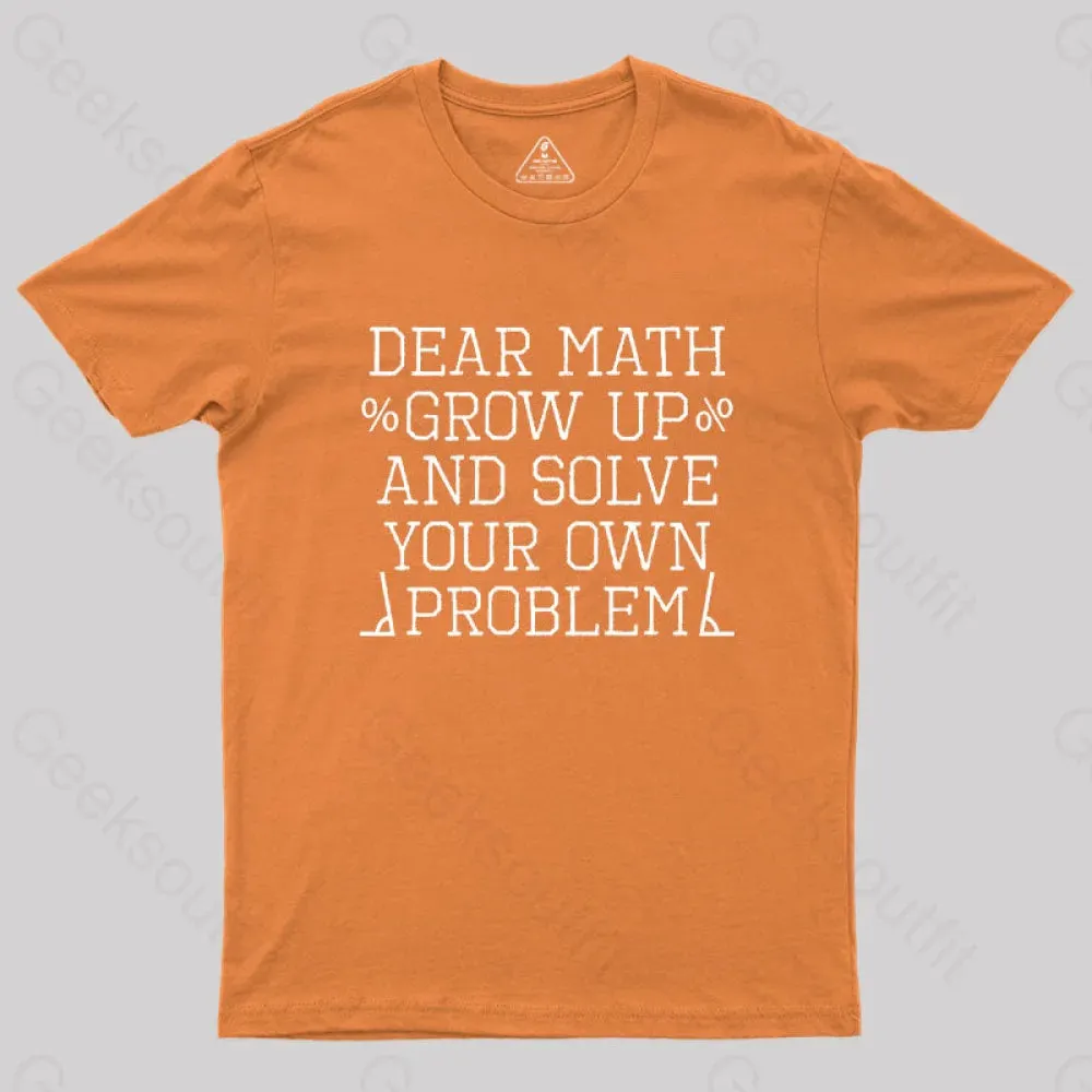 dear math Geek T-Shirt - Image 7