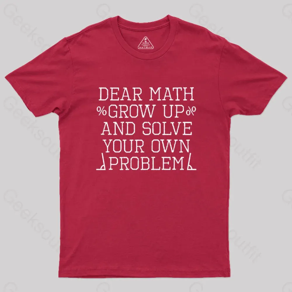 dear math Geek T-Shirt - Image 5