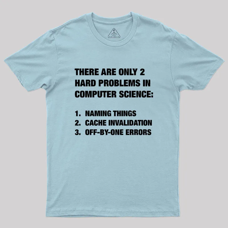 Only 2 Hard Problems In Computer Science Geek T-Shirt - Image 10