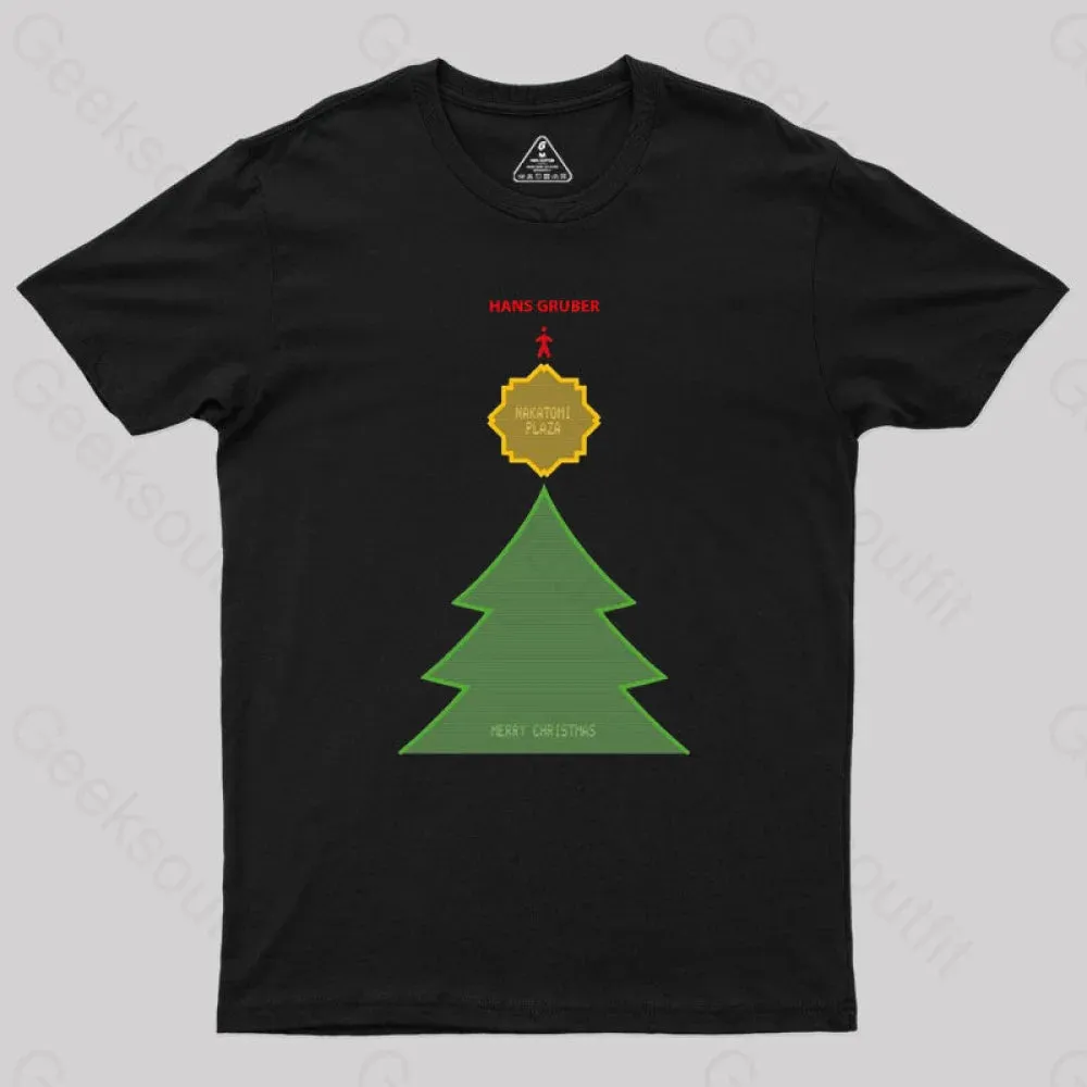 Die Hard Hans Gruber Festive Cheer Geek T-Shirt