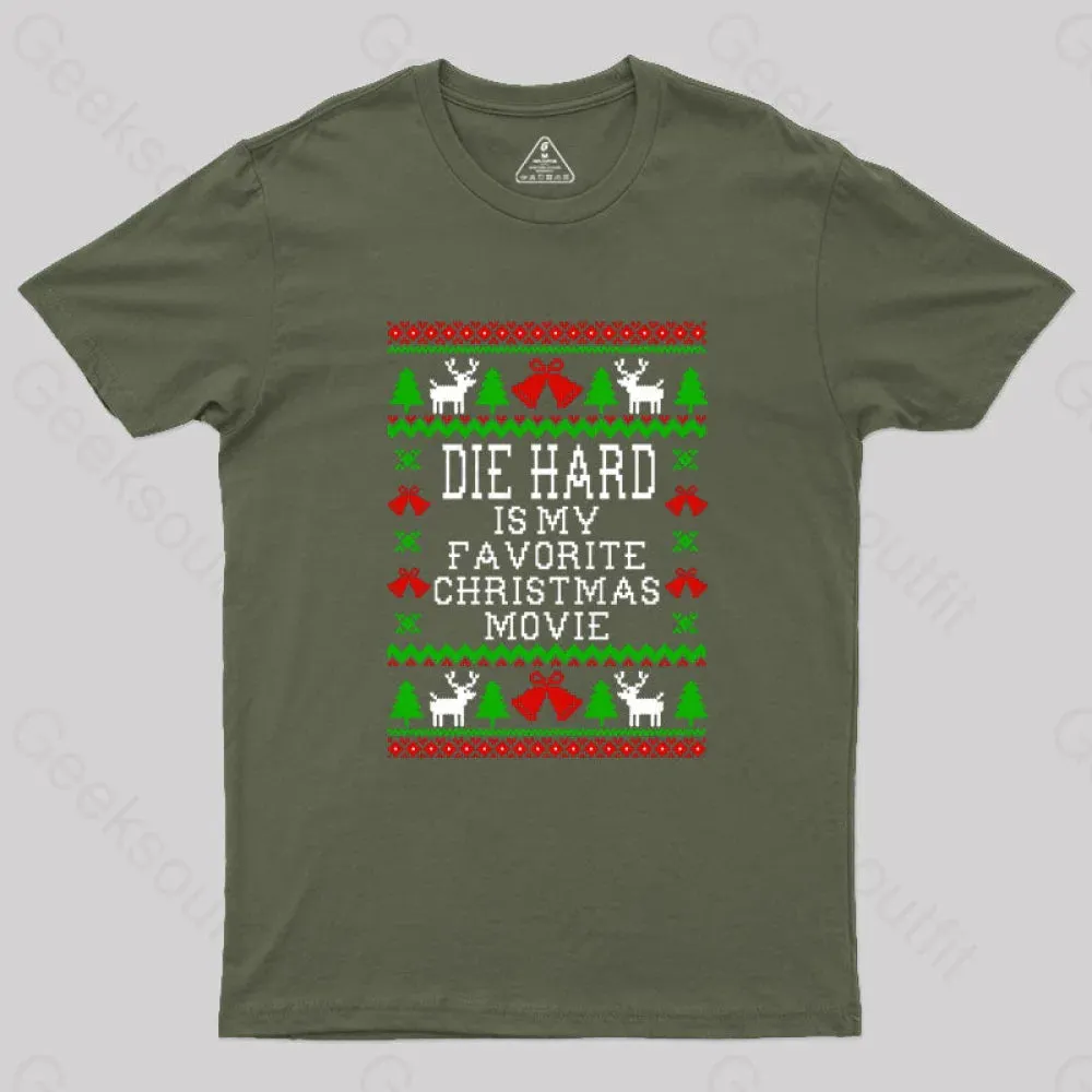 Alternative view of Die Hard Is My Favorite Christmas Movie Geek T-Shirt