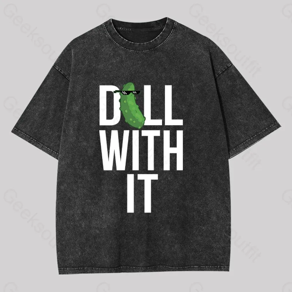 Alternative view of Dill With It Washed T-shirt