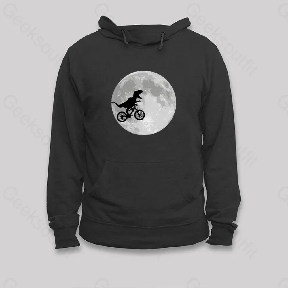 Alternative view of Dinosaur Bike and Moon Hoodie