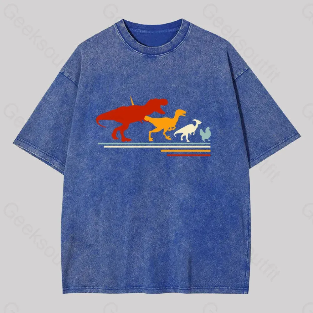 Dinosaur Evolution Washed T-shirt - Image 2