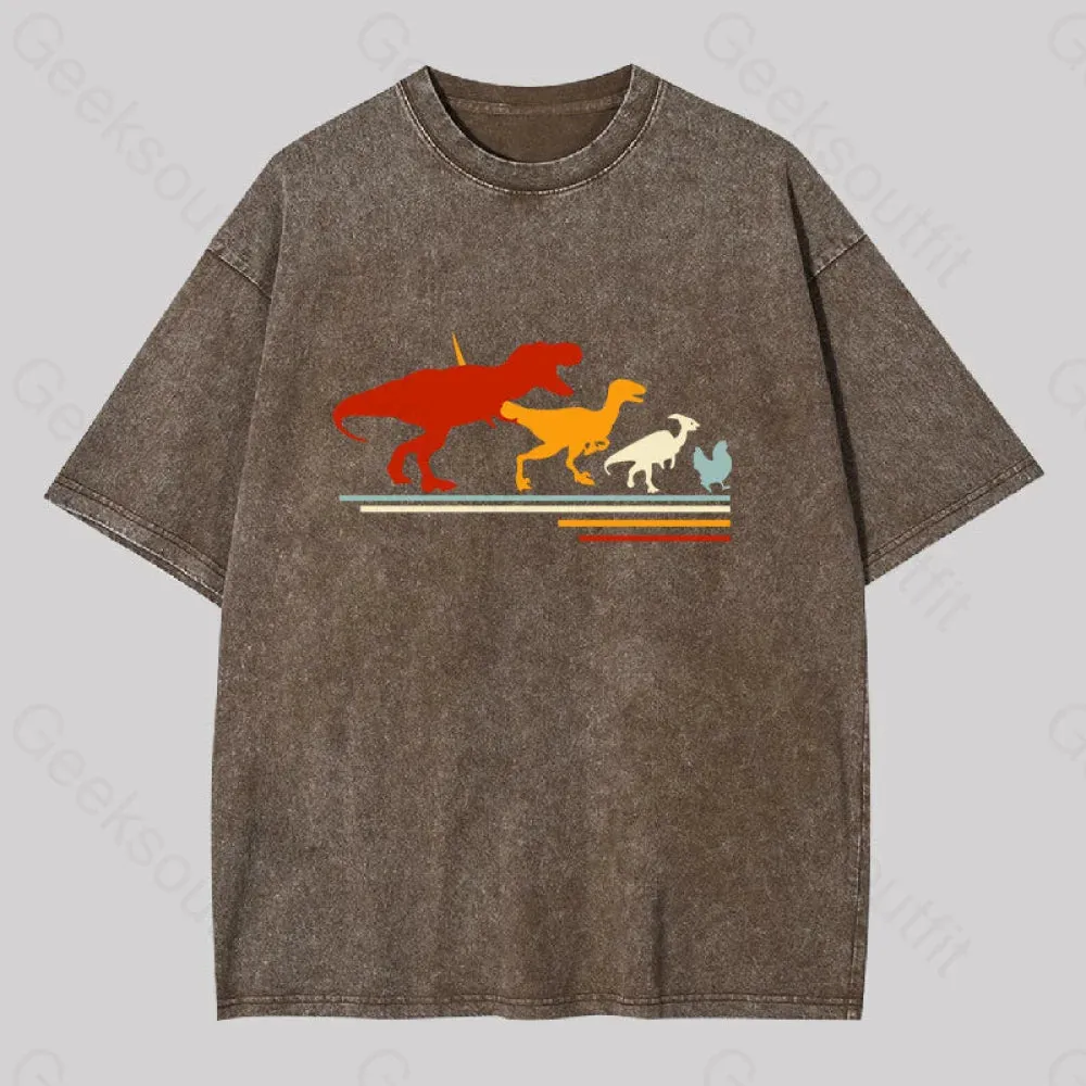 Dinosaur Evolution Washed T-shirt - Image 5