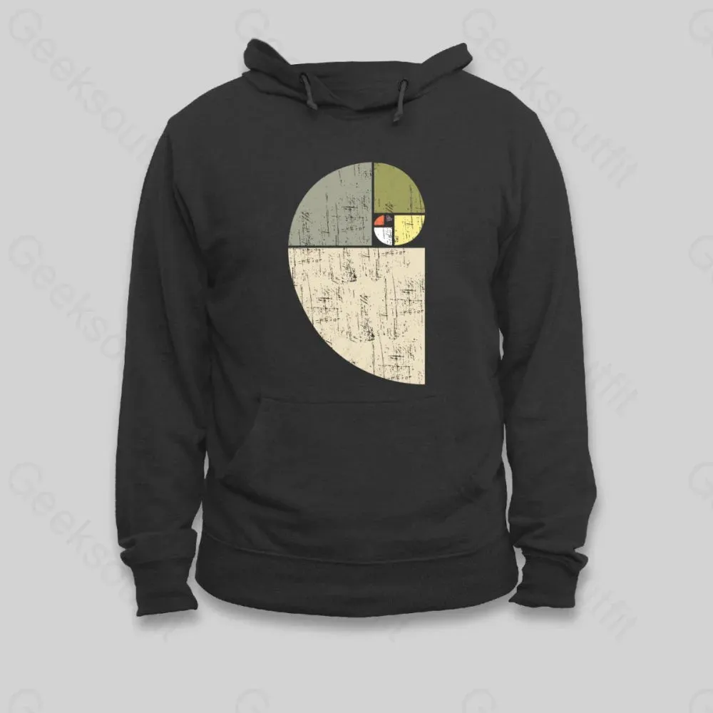 Alternative view of Distressed Fibonacci Spiral Hoodie