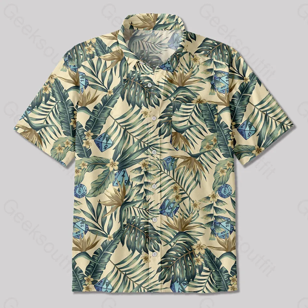 DND Banana Leaves Hawaiian Style Button Up Pocket Shirt - Image 2