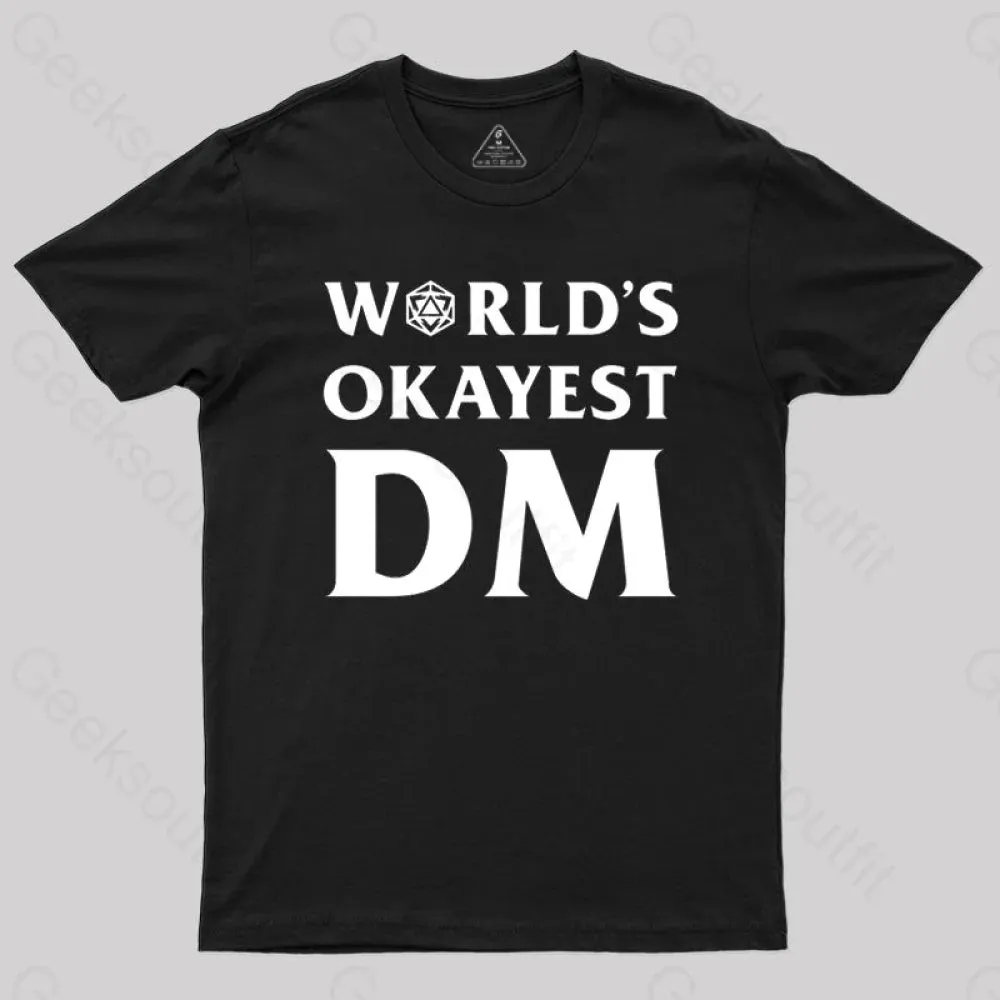 Alternative view of DnD Design World's Okayest DM T-Shirt