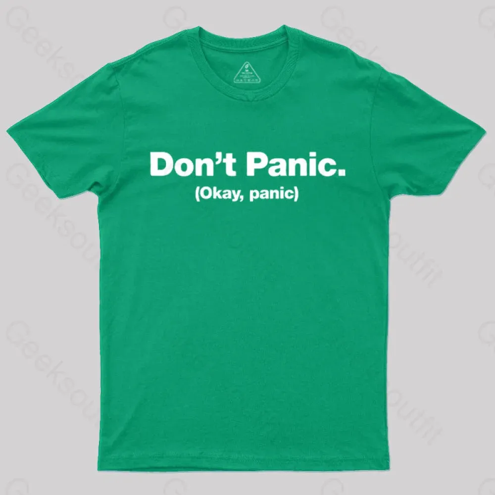 Don't Panic Geek T-Shirt - Image 4
