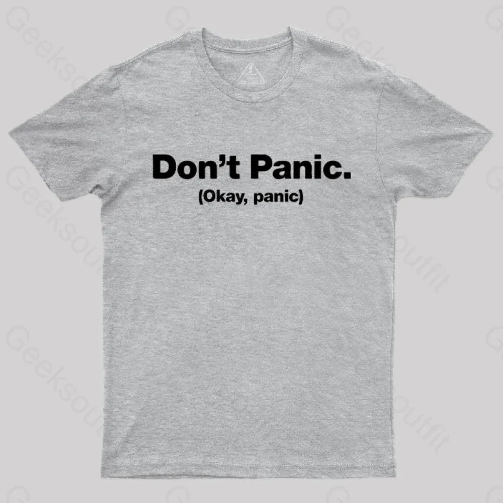 Don't Panic Geek T-Shirt - Image 6