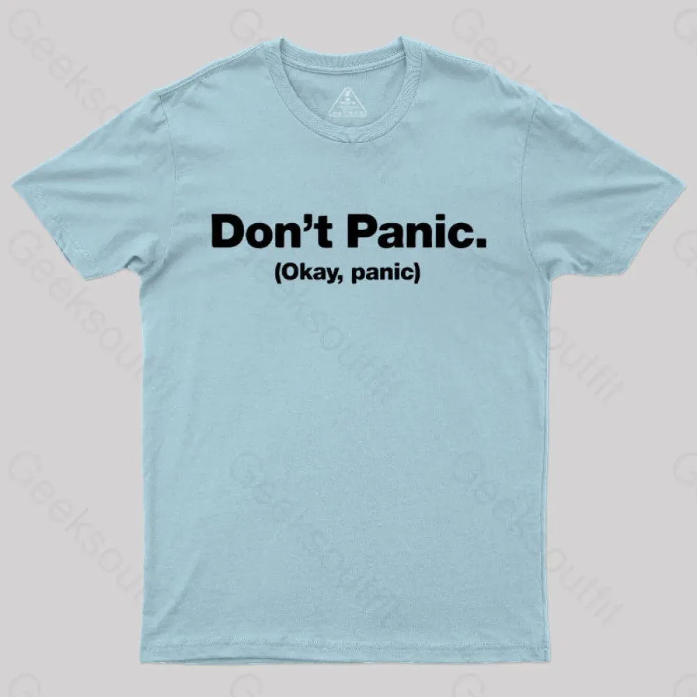 Don't Panic Geek T-Shirt - Image 9