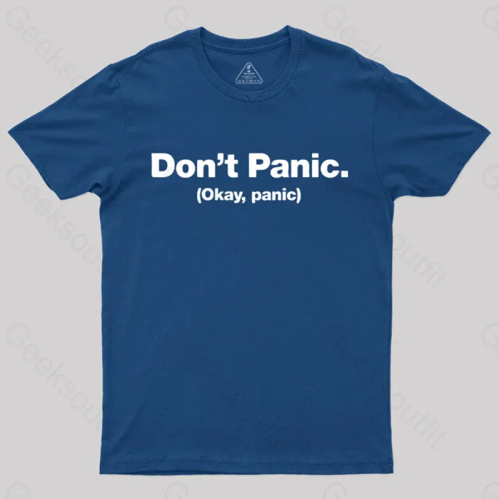 Don't Panic Geek T-Shirt - Image 3
