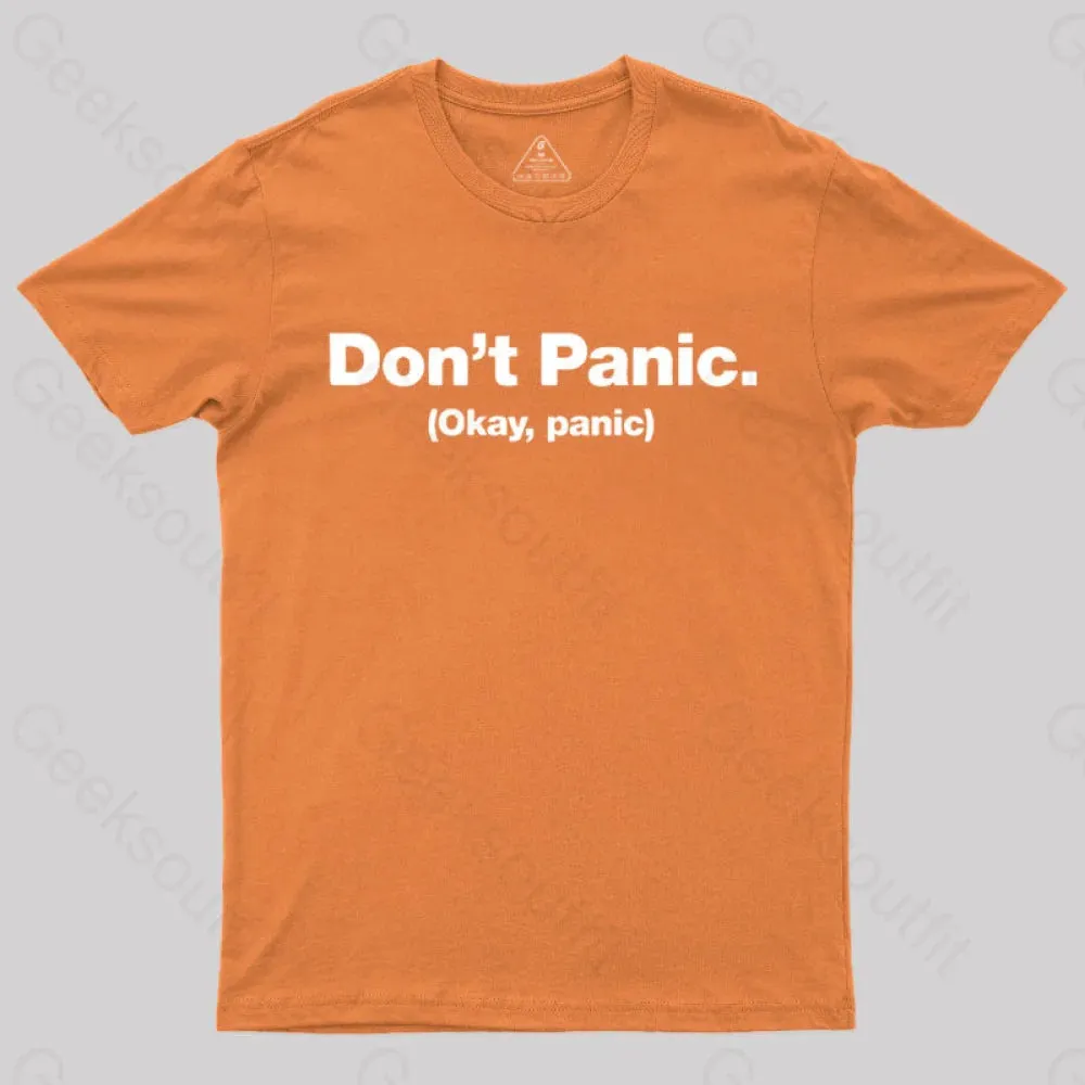 Don't Panic Geek T-Shirt - Image 7