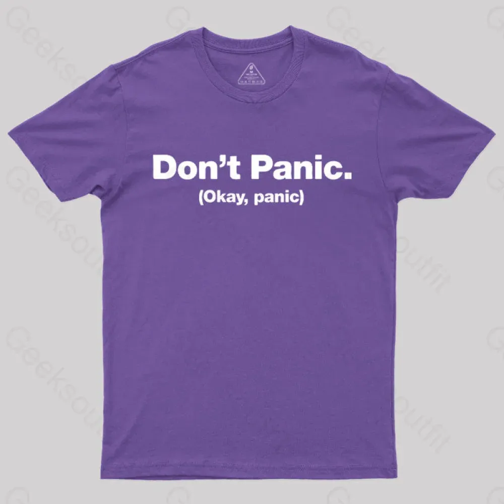 Don't Panic Geek T-Shirt - Image 10