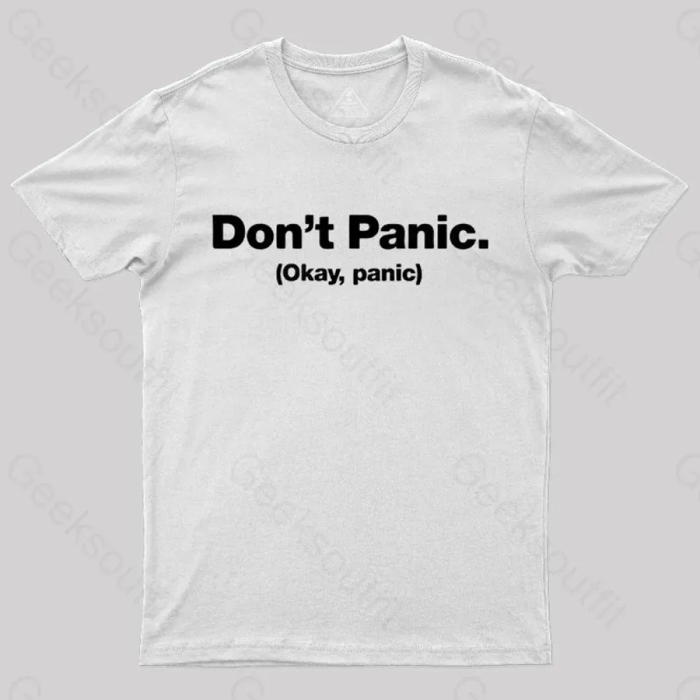 Don't Panic Geek T-Shirt - Image 11
