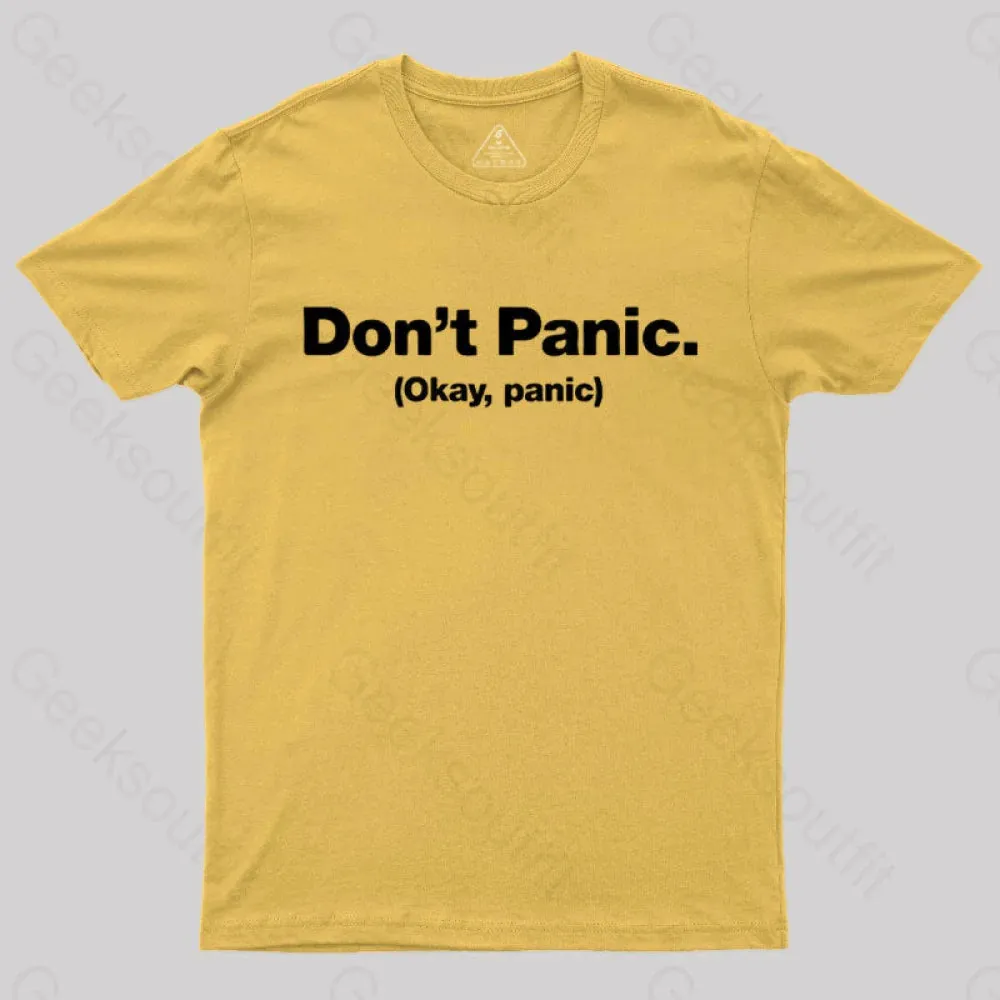 Don't Panic Geek T-Shirt - Image 8