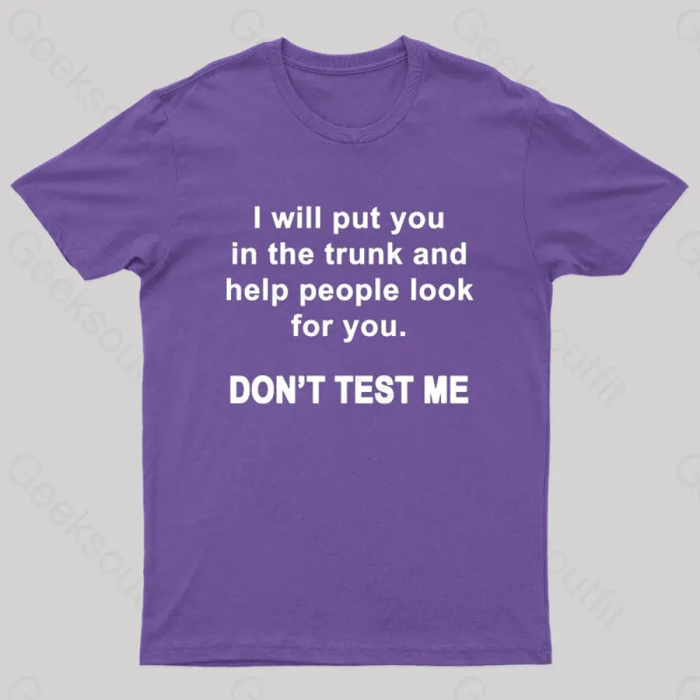 Don't Test Me Nerd T-Shirt - Image 6