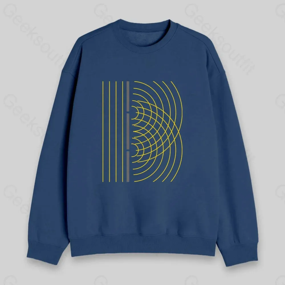 Double Slit Light Wave Particle Science Experiment Sweatshirt - Image 4