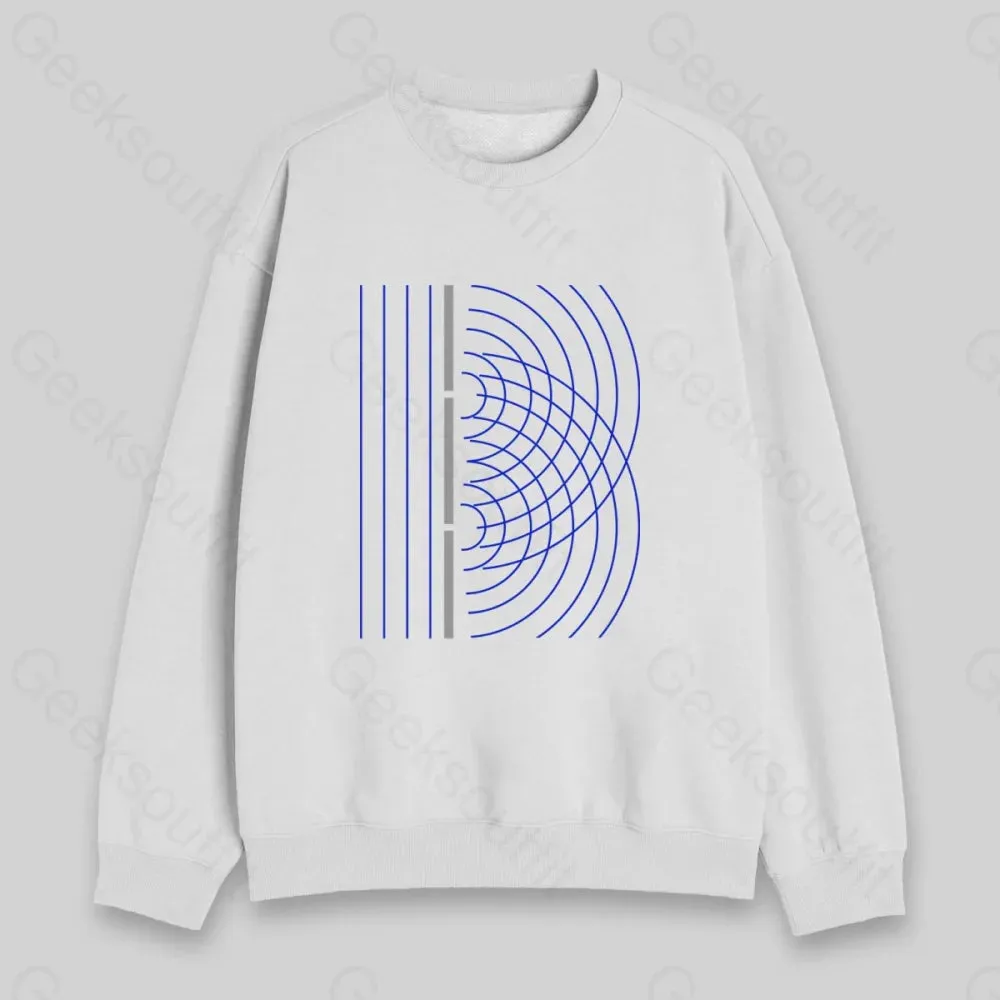 Double Slit Light Wave Particle Science Experiment Sweatshirt - Image 2