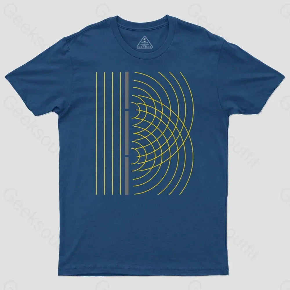 Double Slit Light Wave Particle Science Experiment T-Shirt - Image 2