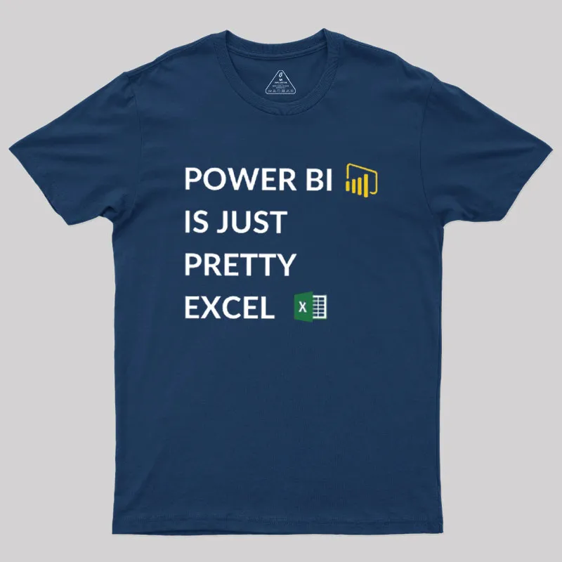 Excel VS Power BI Geek T-Shirt