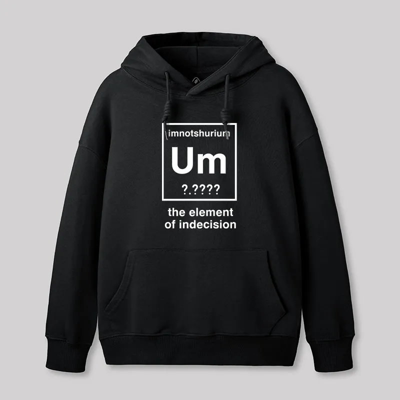 Alternative view of Element Of Indecision Geek  Hoodie