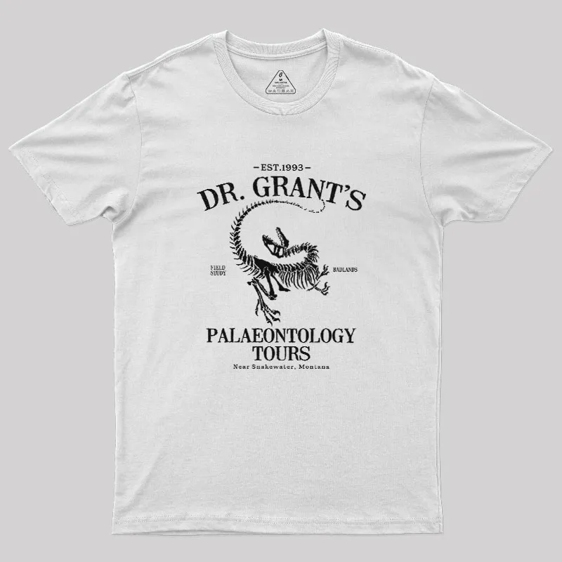 Dr. Grant's Fossil Tours Geek T-Shirt - Image 11