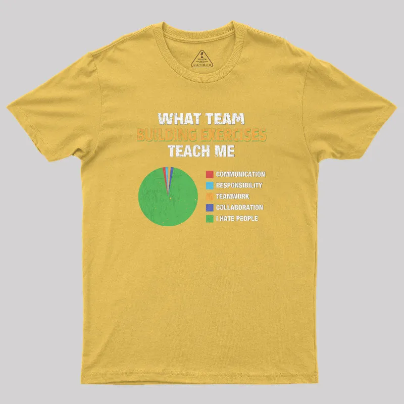What Team Building Exercises Teach Me Geek T-Shirt - Image 8