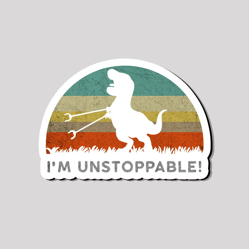 I'm Unstoppable T-Rex Refrigerator Magnet - Image 2
