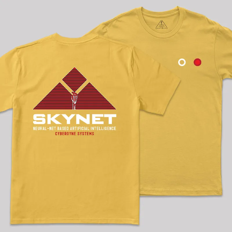 Skynet Rising Front and Back Printed Geek T-Shirt - Image 7