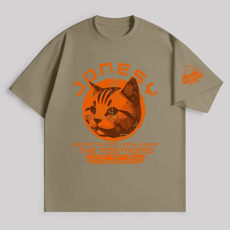 Jonesy Surviving Nine Lives Aboard The Nostromo Unisex Oversized T-shirt - Image 5