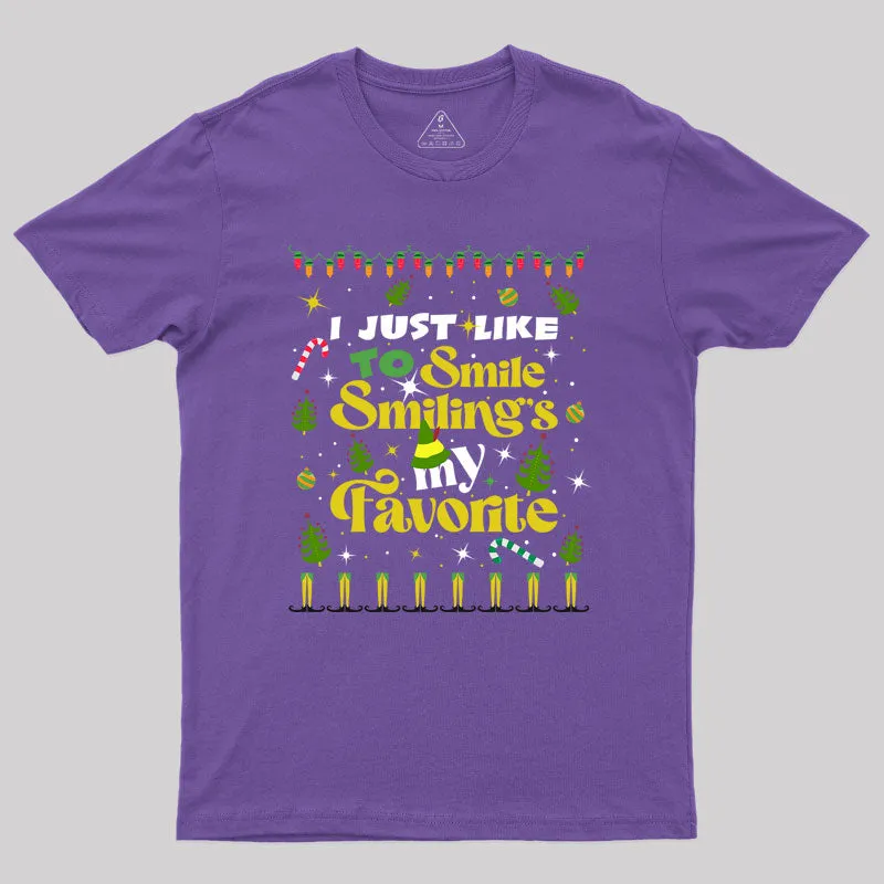 Just Like Tt Smile Smiling's My Favorite Geek T-Shirt - Image 5