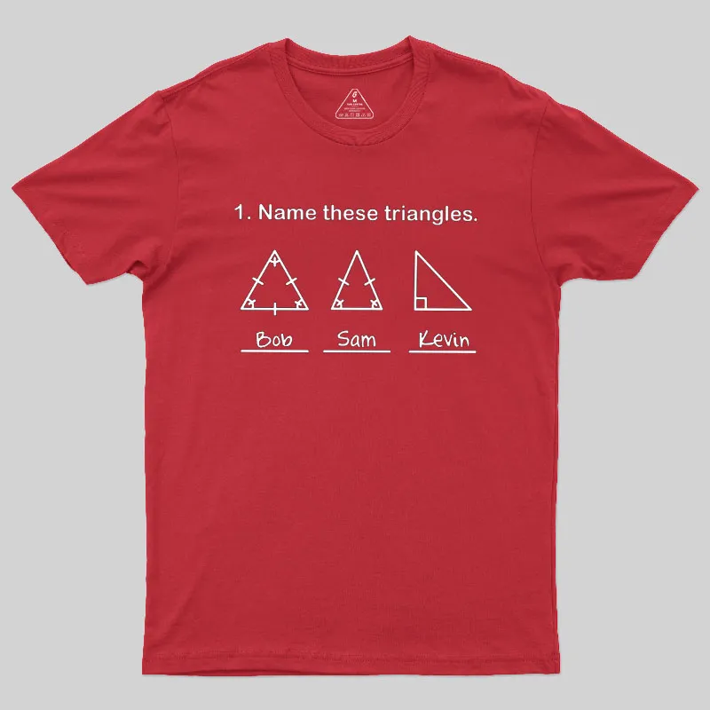 Name These Triangles Geek T-Shirt - Image 7