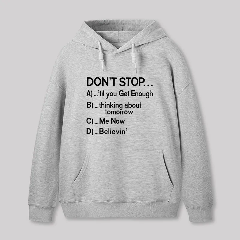 Don't Stop 80s Songs Multiple Choice Geek Hoodie - Image 4