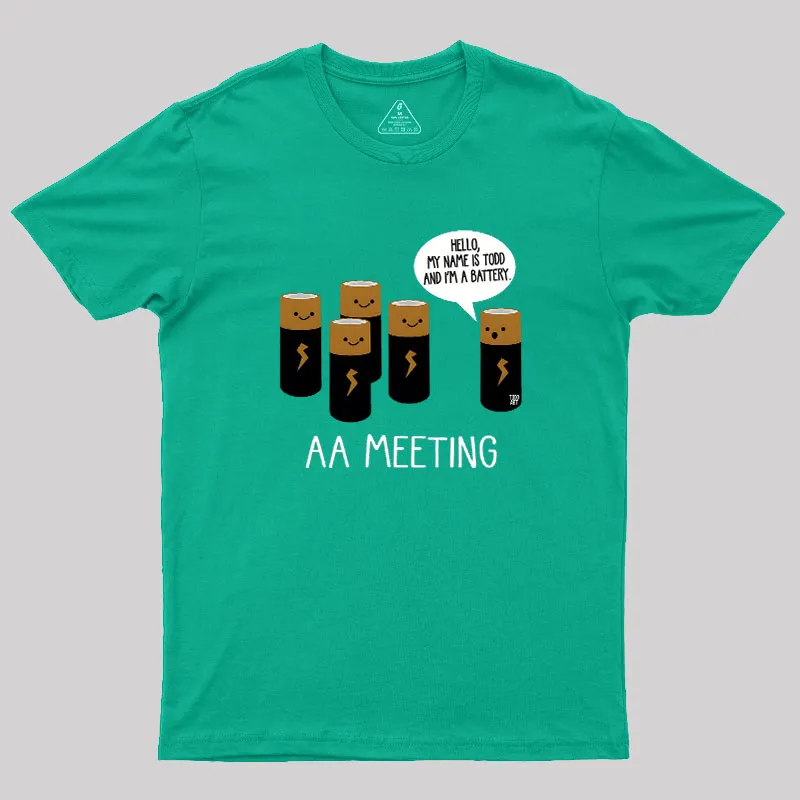 AA MEETING Geek T-Shirt - Image 9