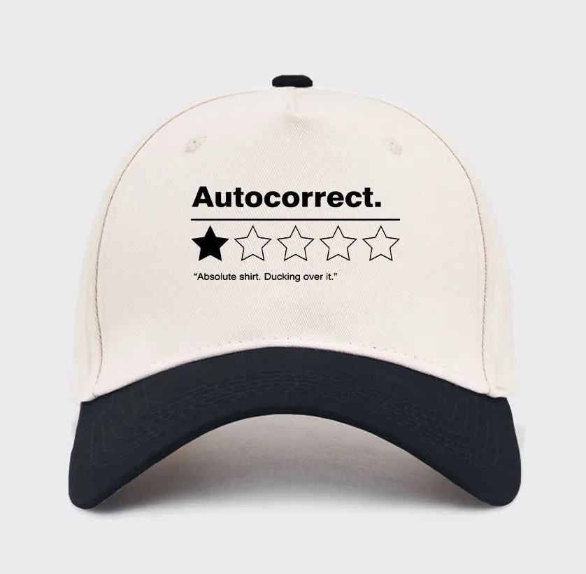 Alternative view of Autocorrect. Ducking over it Baseball Cap