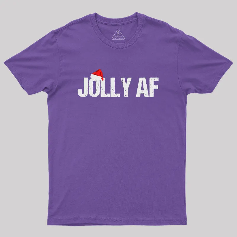 Funny Christmas Gifts Santa Joily AF Geek T-Shirt - Image 5