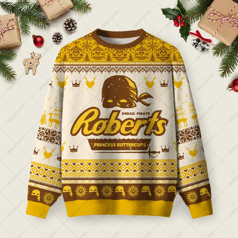 Dread Candy Roberts Christmas Fuzzy Fleece Sweatshirt