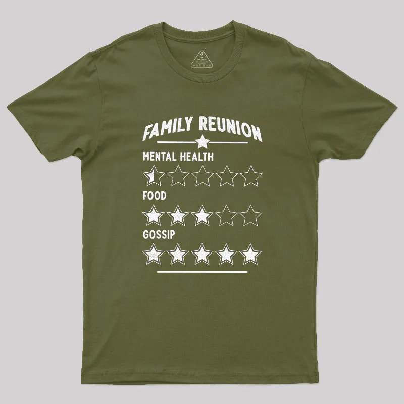 Family Reunion Dinner Geek T-Shirt - Image 3