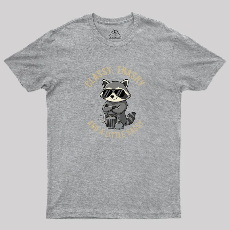 Classy Raccoon Geek T-Shirt - Image 4