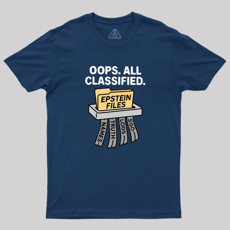 Bold Epstein Files Geek T-Shirt