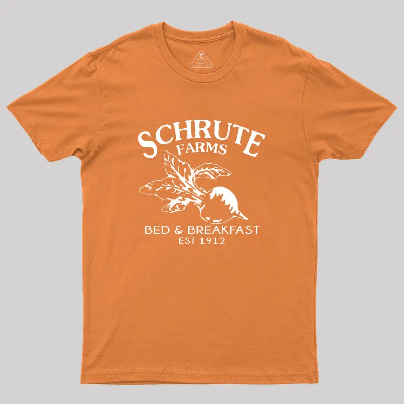 Schrute Farms Bed and Breakfast Geek T-Shirt - Image 7