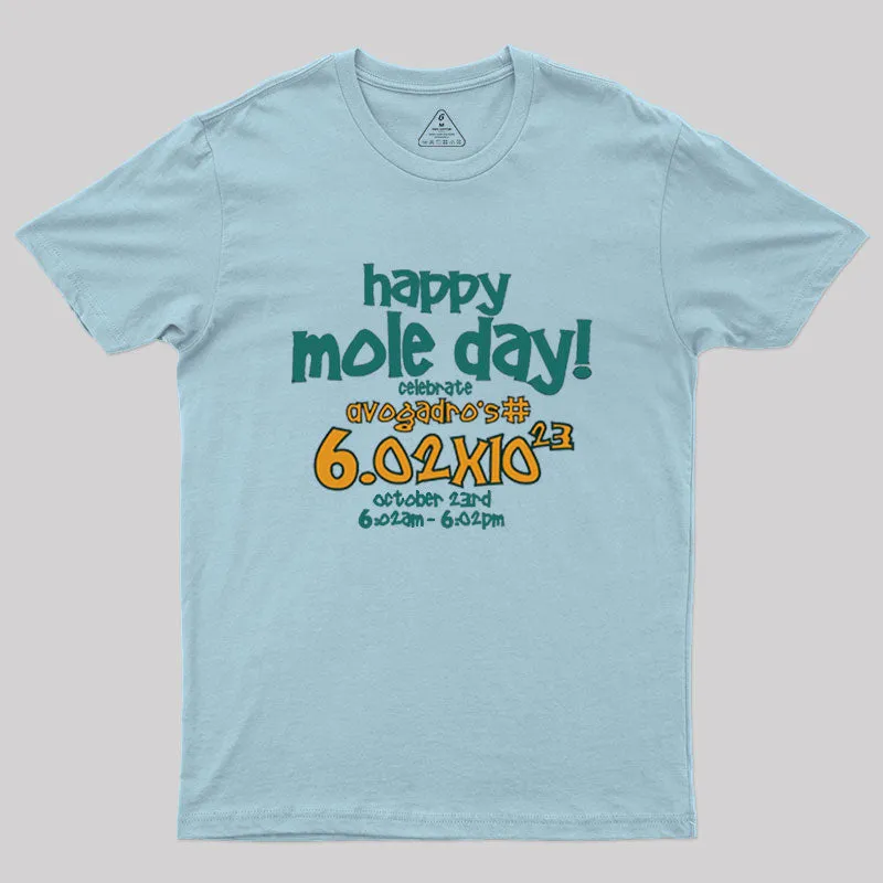 Happy Mole Day Geek T-Shirt - Image 8
