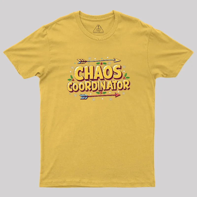 Chaos Coordinator Christmas Geek T-Shirt - Image 8
