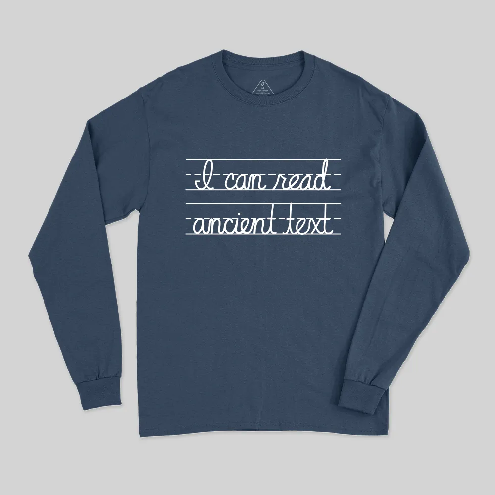 Ancient Text Long Sleeve T-Shirt - Image 2