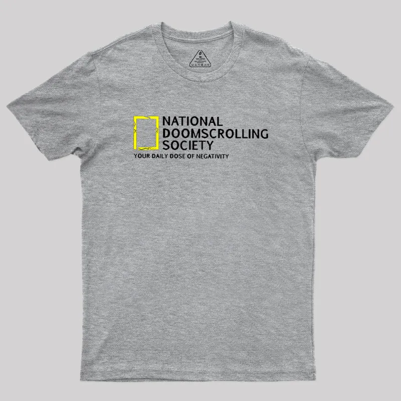 National Doomscrolling Society Geek T-Shirt - Image 4